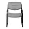 Boss Office Products Guest Chair, Black Steel Frame, Gray Vinyl B9529-GY - alternate 3